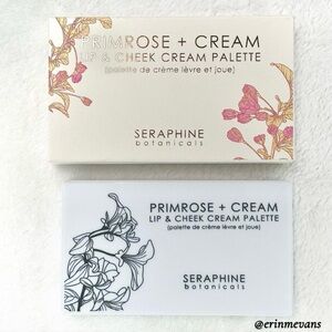 Seraphine Botanicals Primrose + Cream Lip & Cheek Palette Full Size New Sale
